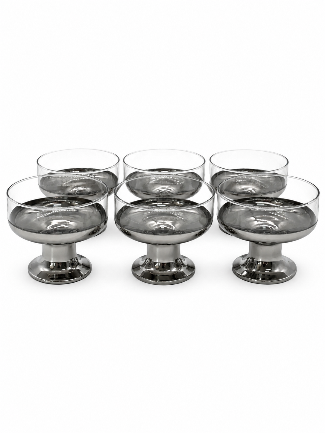 SET POSUDA ZA SLADOLED SILVER CLASSIC 6 komada 250ml