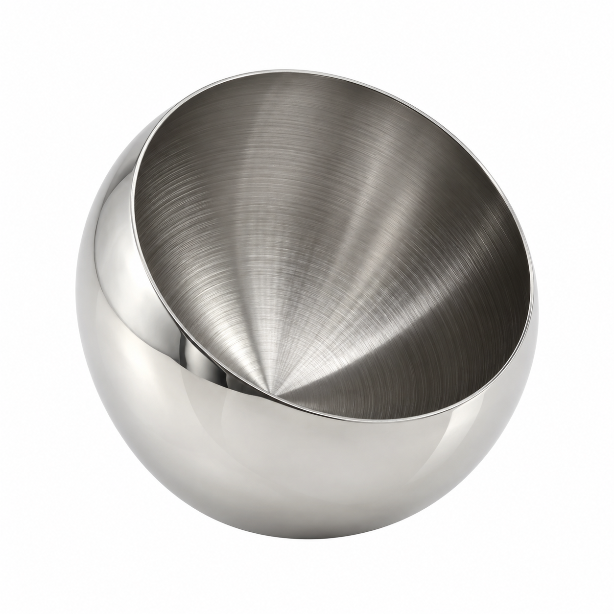 DEKORATIVNA KUGLASTA POSUDA SILVER