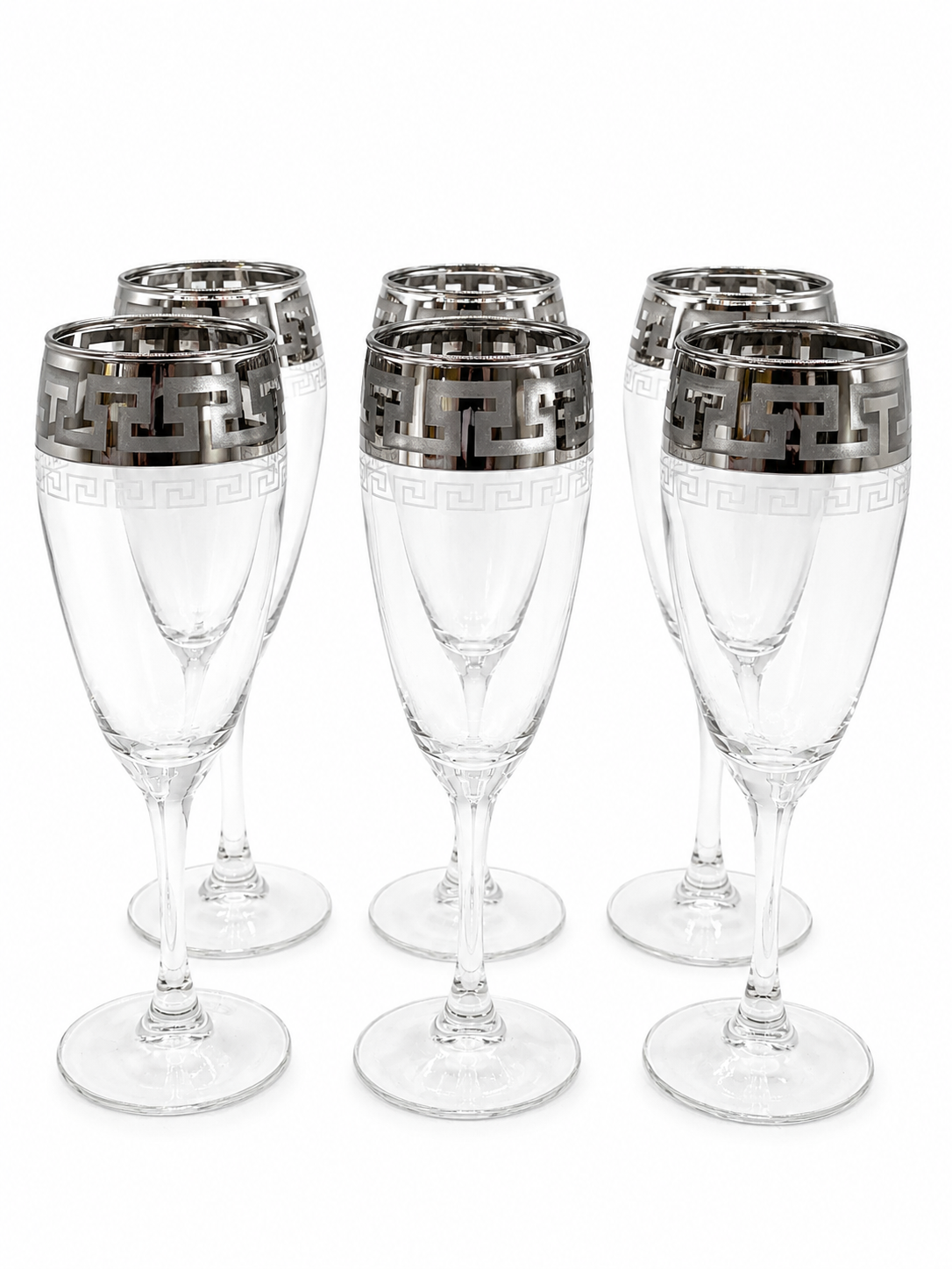 SET ČAŠA ZA ŠAMPANJAC VERSACE SILVER  6 komada 170ml