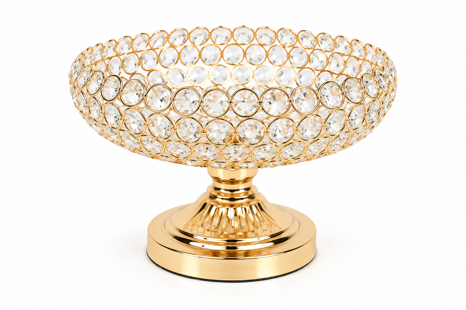 DEKORATIVNA ČINIJA CRYSTAL GOLD 30*30*22cm
