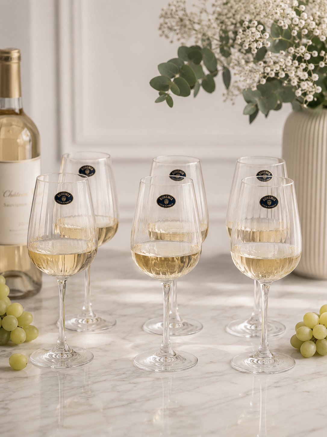 SET ČAŠA ZA VINO COLUMBA OPTIC 400ml
