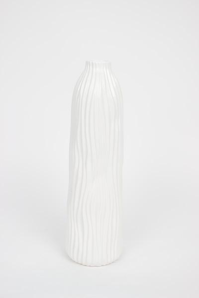 VAZA WHITE 13.5X46CM