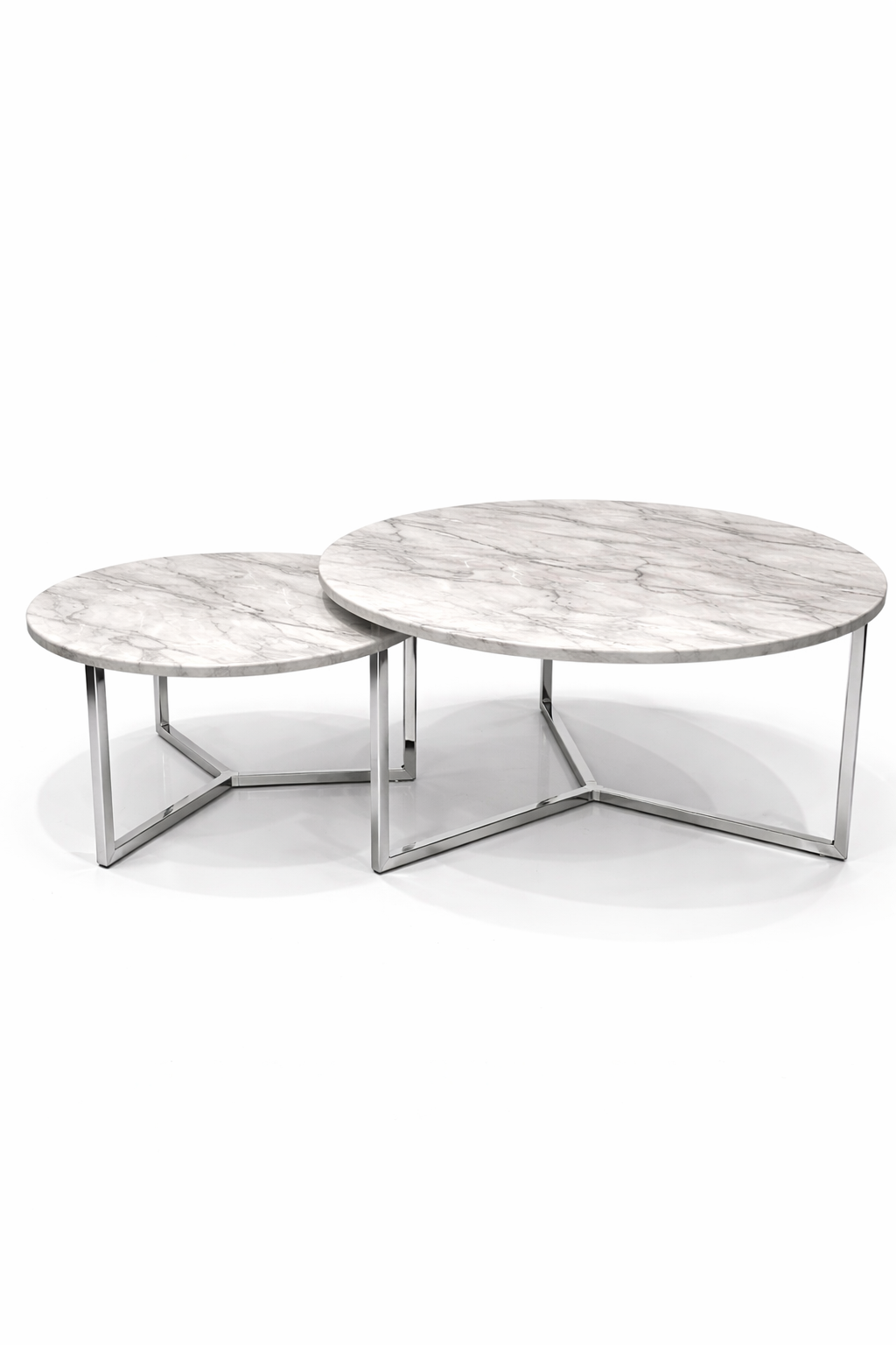 SET STOČIĆA MARBLE 1/2 Ø 80CM Ø 60CM