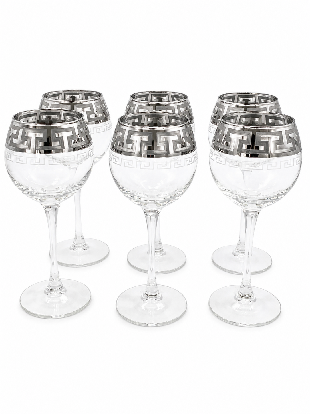 SET ČAŠA ZA VINO VERSACE SILVER  6 komada 280ml