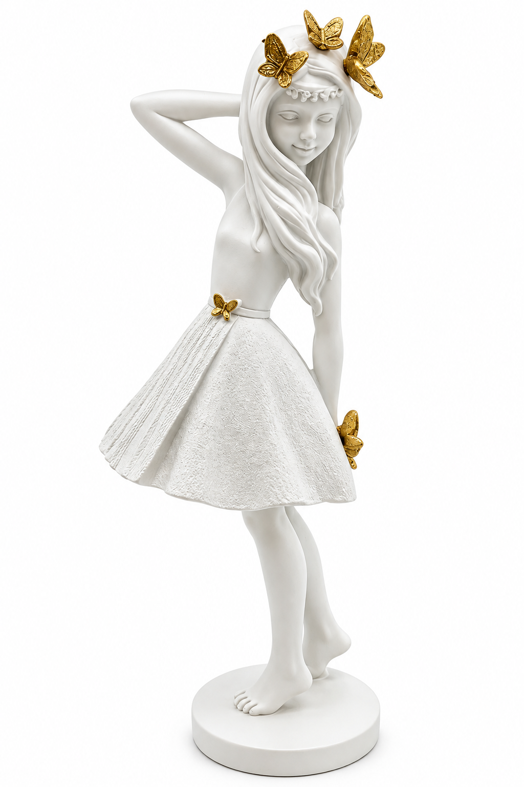 FIGURA GIRL WITH BUTERFLY  25CM