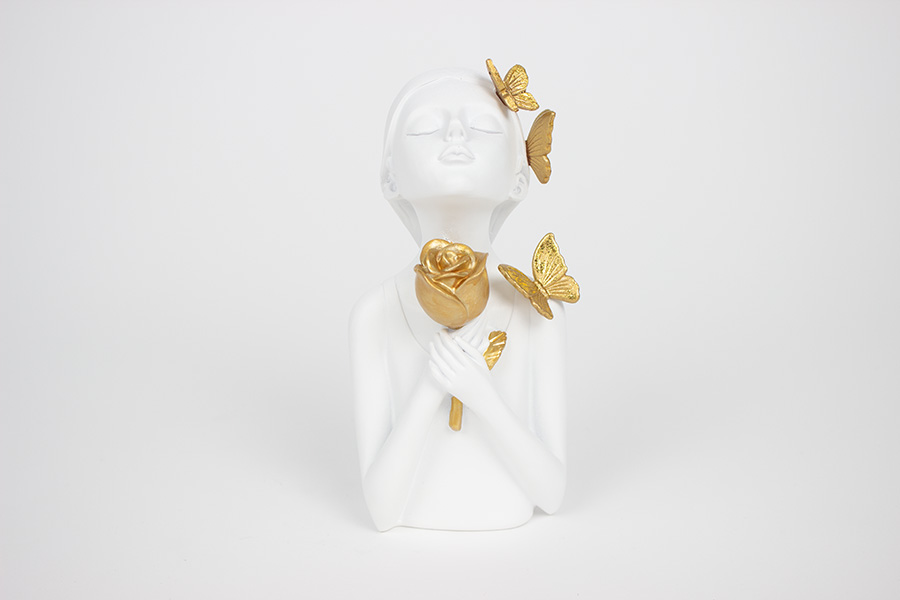 FIGURA GIRL WITH ROSE 21 CM