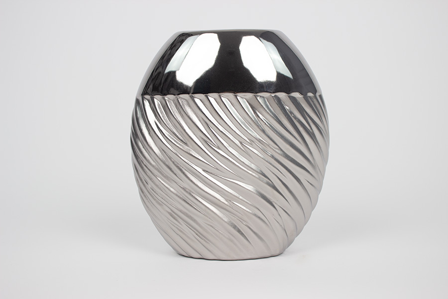 VAZA GESHE SILVER 20CM