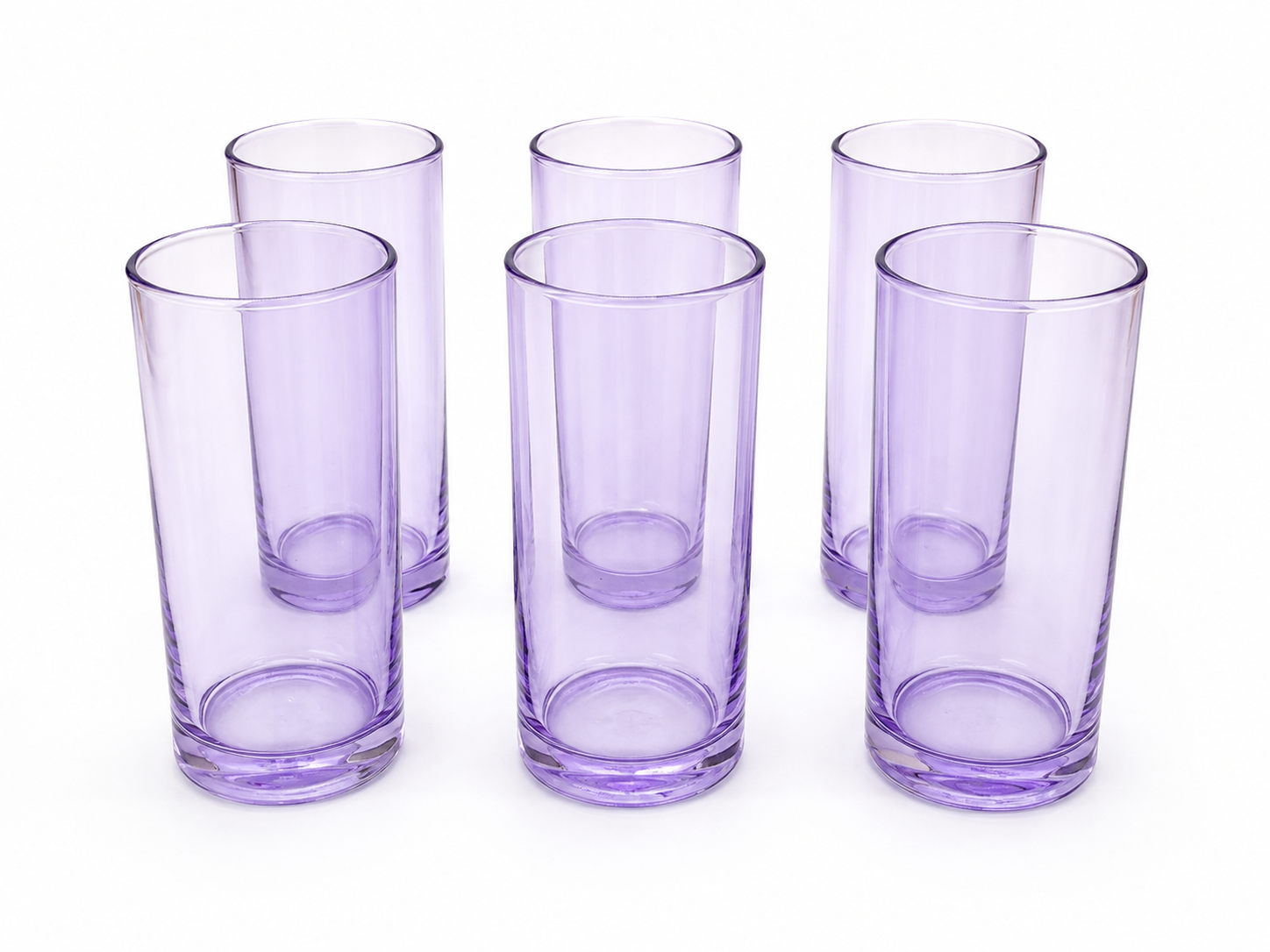 ČAŠA ZA VODU/SOK PURPLE 6 komada 290ML